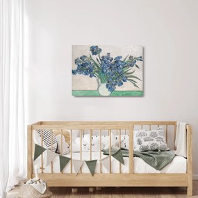 Üveg kép - Vincent van Gogh, Irises, reprodukciók (70x50 cm)