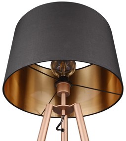 Barna állólámpa polccal (magasság 152 cm) Colette – Trio
