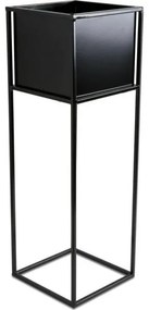 Virágállvány 70x24 cm fekete színben