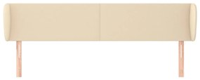 krémszínű szövet fejtámla 183x23x78/88 cm