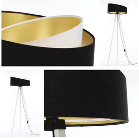 Állólámpa GALAXY 1xE27/60W/230V fekete/fehér