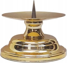 Oltári gyertyatartó sárgaréz h9cm