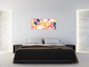 Kép - Absztrakció retro mintákkal (120x50 cm)