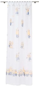 Átlátszó gyerek függöny 140x245 cm Minions - Mendola Fabrics