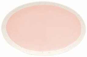 Porcelán ovál tálca Pastel & Trend Pink