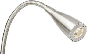 RENDL POINT nástěnná matný nikl 230V LED 3W 40° 3000K