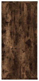 füstös tölgy színű szerelt fa könyv-/tálalószekrény 66x30x98 cm