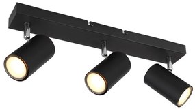 Globo 57911-3B - ROBBY 3xGU10/35W/230V fekete spotlámpa