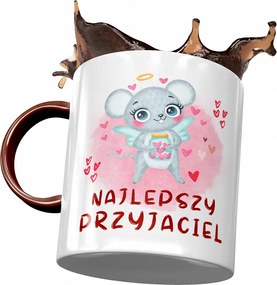 Bordó bögre egérrel Aranyos Ajándék Nyomtatott Fotóval