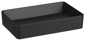 Munkaasztalos mosdó Jika Pure 60x38 cm fekete matt túlfolyó nélkül H8184277161121
