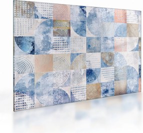 Kép - Geometrikus formák a falon (üvegen) (70x50 cm)