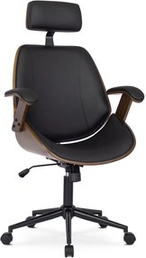 Elegáns Vezetői Forgószék Dió/Fekete Színben. FABIAN