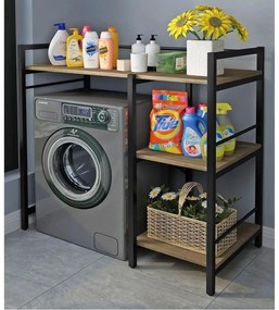 BARNET mosógép feletti polc, tölgyfa