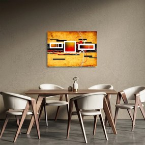 Kép - Absztrakció (üvegen) (70x50 cm)