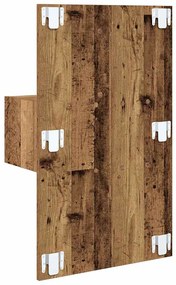 Ágyat tartó szekrény 2 pcs Régi fa 48.5 x 32.5 x 80 cm Faanyag