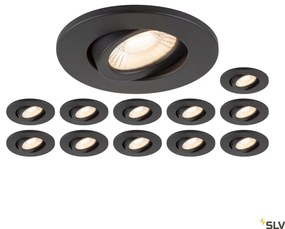 SLV UNIVERSAL DOWNLIGHT 1007273 Beépíthető spotlámpa 1x8W/LED 2700K|3000K|4000K|6500K 560lm|610lm|680lm|640lm IP20