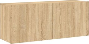 vidaXL sonoma tölgy színű fali TV-szekrény 100 x 30 x 41 cm