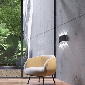 FISCHER&HONSEL 30377 BERLIN Modern Kültéri Fali Lámpa Fekete LED IP54