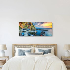 Kép - Mediterrán falu (120x50 cm)