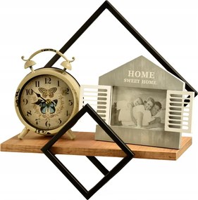 Loft akasztós polc fekete könyvespolc virágágyás falra akasztós virágágyás tölgy