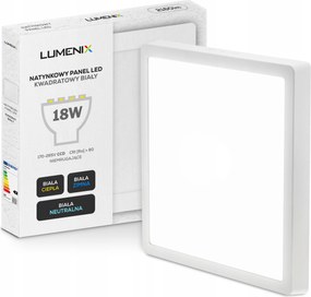 Panel mennyezeti Led plafon Falra Szerelhető Négyzet 18W 1620lm Nem villog CCD Slim