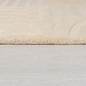 Bézs gyapjú kerek szőnyeg ø 160 cm Zen Garden - Flair Rugs