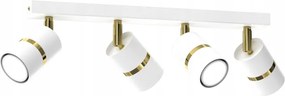 Mennyezeti Lámpa Aurora Gold Fehér 4GU10 Állítható Spot Plafon Arany Részletek