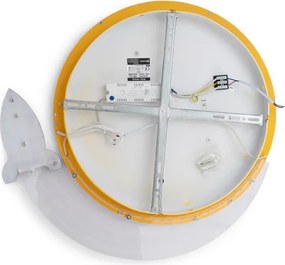Brilagi -LED Gyerek mennyezeti lámpa STARSHIP LED/64W/230V 3000/4500/6000K sárga