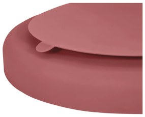Téglavörös szilikon gyerek tányér 19x20,5 cm Dusky Pink – Kindsgut