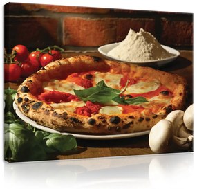 Vászonkép, Pizza, 100x75 cm méretben