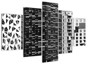 Fekete-fehér építészet képe (150x105 cm)
