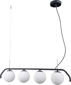 Italux modern függeszték carimi fehér fekete itxpnd-3300-4-bk