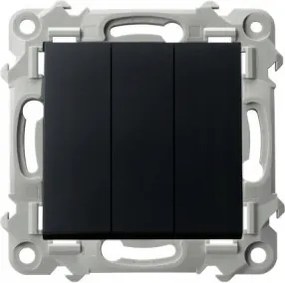 Hármas kapcsoló Zafír Fekete Matt Ospel