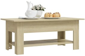 Sonoma tölgy színű szerelt fa dohányzóasztal 102 x 55 x 42 cm
