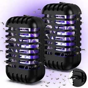 Uv lámpa rovarok ellen 2 db-os szett fekete