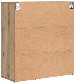 Cipősszekrény kézműves tölgy 77.5 x 30 x 83.5 cm Faanyag