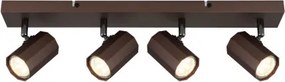 Globo 57919-4 Mennyezeti spotlámpa fém bronz színű matt, alumínium bronzszínű matt, HxSzxM: 530x60x145mm, 4x GU10 25W 230V izzók nélkül