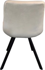 Étkezőszék, bézs Velvet szövet/fekete, SAMIRA