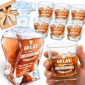 Születésnapi Ajándék Kancsó Whisky Gravírozással Pohár Doboz Ajándék