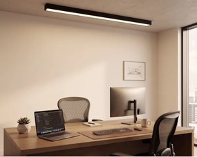 LED Felületre szerelt/zsinóros függeszték LED/44W/230V 3000K 120 cm fekete