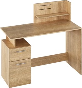 Számítógépasztal, sonoma tölgy, PLATON NEW