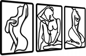 Modern Áttört Képek Falra Fali Dekoráció Triptichon Nappali XL