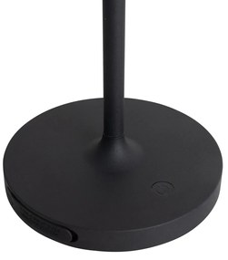 Modern asztali lámpa fehér újratölthető - Maloi