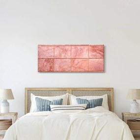 Kép - Rózsaszín, márványozott csempe (120x50 cm)