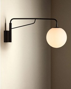 Fehér-fekete fali lámpa ø 20 cm Eilo – Kave Home