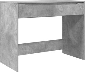 vidaXL Asztal fiókkal tárolóval Beton Szürke 100 x 50 x 78 cm Faanyag