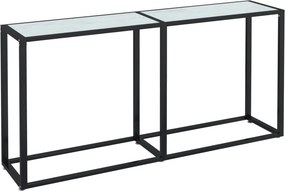 vidaXL fehér márványszínű edzett üveg tálalóasztal 160 x 35 x 75,5 cm
