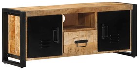 tömör nyers mangófa TV-szekrény 100x30x40 cm