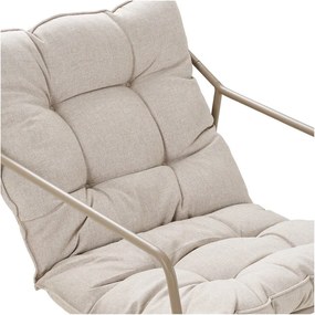 Bézs kárpitozott négyszemélyes kerti lounge szett Nilo – House Nordic