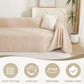 Bézs négyszemélyes kanapé huzat Talo – Filumi